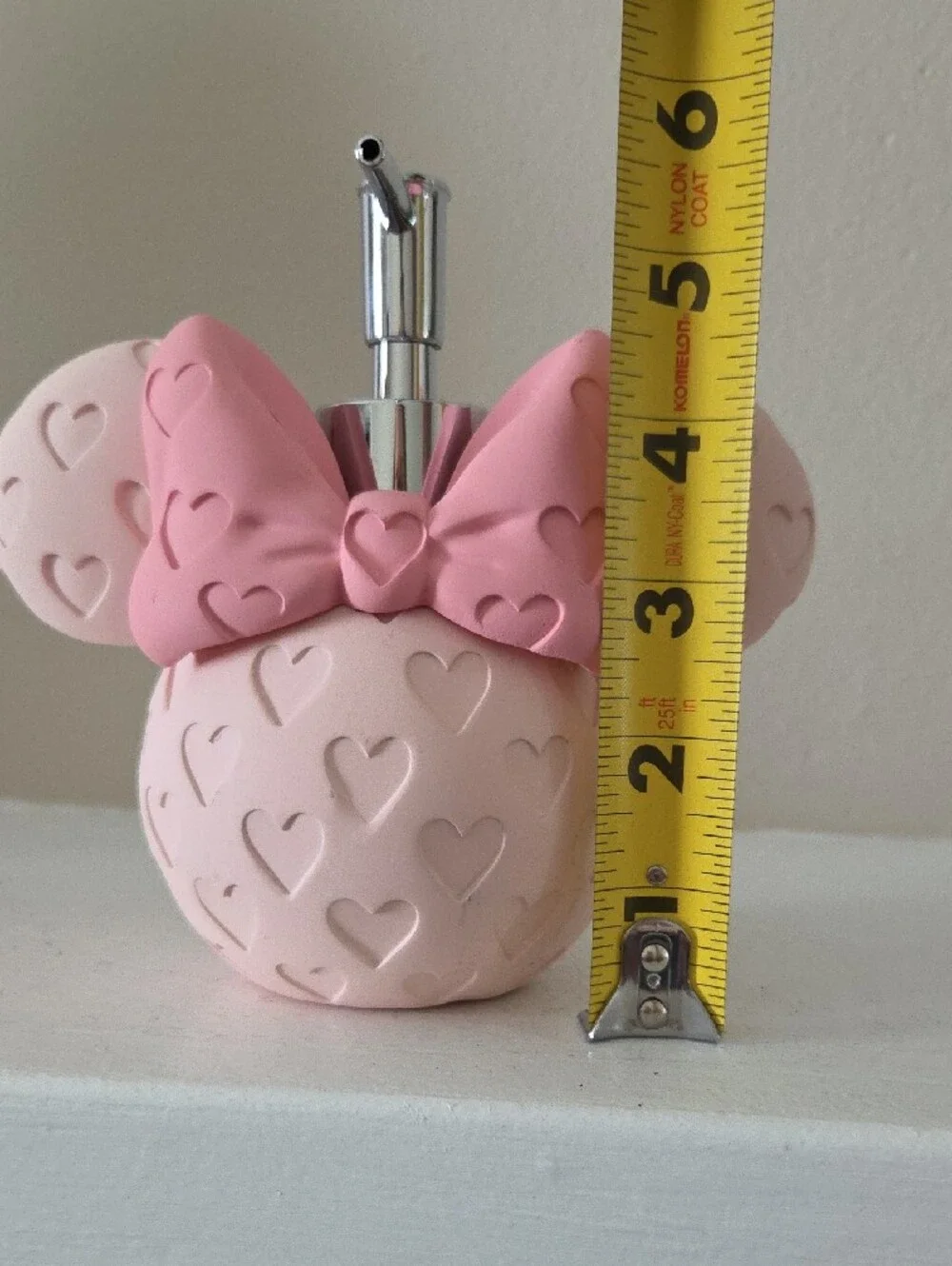 Minnie-Style Heart Bow Soap Dispenser